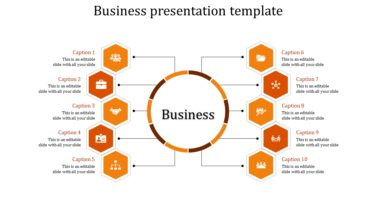 Impressive Business Presentation Template Slide Design